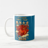 Mug Fun Fire Horse 2026 Lunar New Year Energy Adventur (Gauche)