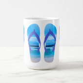Mug Fun Flip Flops Summer Beach Art pour vacances (Centre)