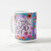 Mug Fun Floral Voir Les Bons Stuff Inspirivity (Devant gauche)