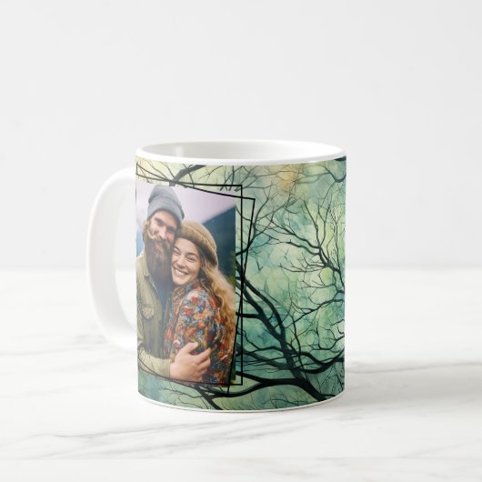 Mug Fun Forest Tree Branches Modèle photo Custom 020 (Devant gauche)