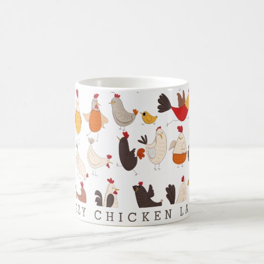 Mug Fun fou poule dame (Centre)