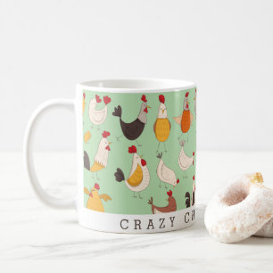 Mug Fun fou poule dame