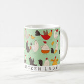 Mug Fun fou poule dame (Devant droit)