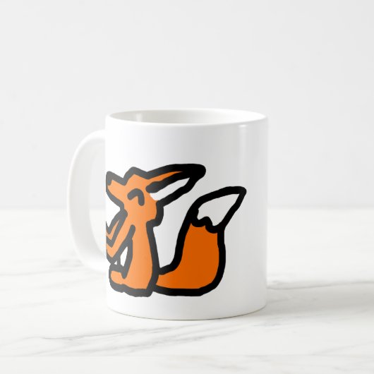 Mug Fun Fox Drawing (Devant gauche)