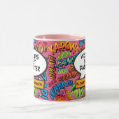 Mug Fun Fun Retro Comédie Livre Pop Art Rose (Centre)