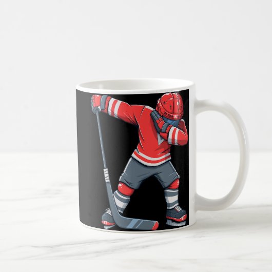 Mug Fun Garçon Kid Ice Hockey Dab Vêtement Dabbing Jou (Droite)