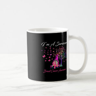 Mug Fun Gnomes I'm A Survivor Cancer du sein Sensibili