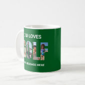 Mug Fun Golf Custom 4 Photos Nom du message (Devant gauche)