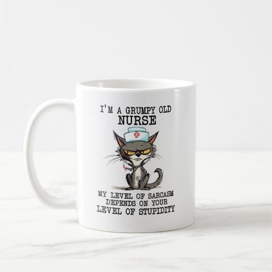 Mug Fun Grumpy Old Nurse (Gauche)