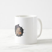 Mug Fun Halloween Sloth éffrayant - Joli Trick-or-Trea (Devant droit)