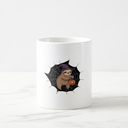 Mug Fun Halloween Sloth éffrayant - Joli Trick-or-Trea (Centre)