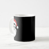 Mug Fun Hipster Père Noël Visage avec Casquette Beauté (Devant gauche)