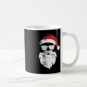 Mug Fun Hipster Père Noël Visage avec Casquette Beauté