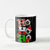 Mug Fun Ho Ho Ho Christmas Football Père Noël Reind (Gauche)