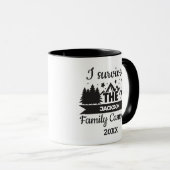 Mug Fun J'ai survécu au camping familial (Devant droit)