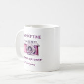 Mug Fun Je peux arrêter Time Pink Photographer (Devant gauche)