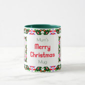 Mug Fun Jolly Noël Vert Motif Photo Tea (Centre)