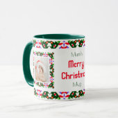 Mug Fun Jolly Noël Vert Motif Photo Tea (Devant gauche)