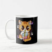 Mug Fun Kawaii Cute Cat Boba Buble Lait Thé Anime Nek (Gauche)