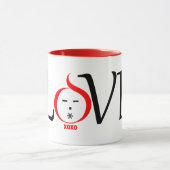 Mug Fun Love personnage design avec xoxo (Centre)