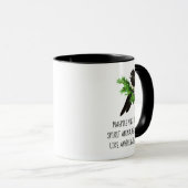 Mug Fun Magpie Citation Mon Esprit Animal Sparkly Café (Devant droit)