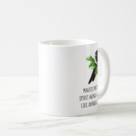 Mug Fun Magpie Citer Mon Esprit Animal Sparkly (Devant droit)