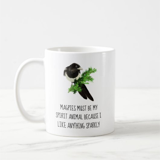 Mug Fun Magpie Citer Mon Esprit Animal Sparkly (Gauche)
