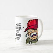 Mug Fun Make MAGA Cry again 2024 (Devant droit)