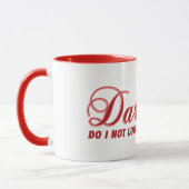 Mug Fun mignon disant Darling ne suis-je pas occupé (Gauche)
