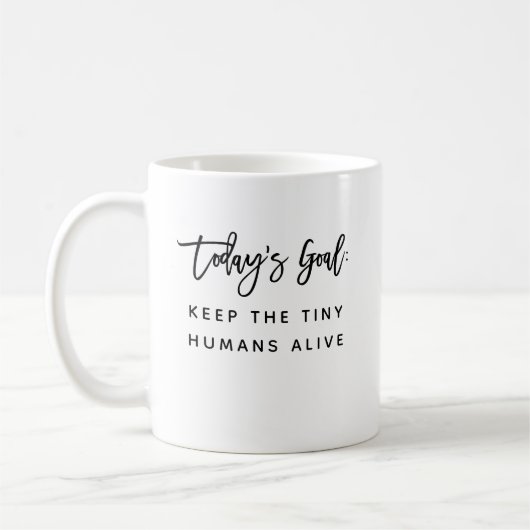 Mug Fun Modern Chic Maman Mère Dire Objectifs Citation (Gauche)