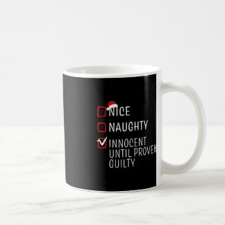 Mug Fun Naughty Nice Noël Famille Pajama Hommes Femmes
