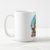 Mug **« Fun Noël Multi-Santa – Transparence de dessin (Gauche)