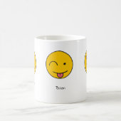 Mug Fun Nom Personnalisable Smiley Face Design (Centre)