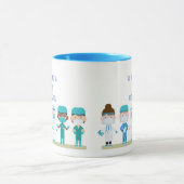 Mug Fun Nurse Doctor Stab Personnes Sharp Objets Citat (Centre)