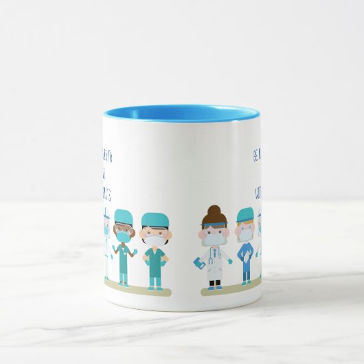 Mug Fun Nurse Doctor Stab Personnes Sharp Objets Citat (Centre)
