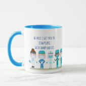 Mug Fun Nurse Doctor Stab Personnes Sharp Objets Citat (Gauche)