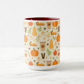 Mug Fun Orange Fall Motif (Centre)