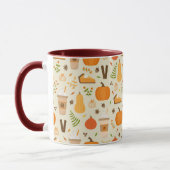 Mug Fun Orange Fall Motif (Gauche)