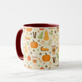 Mug Fun Orange Fall Motif (Devant gauche)