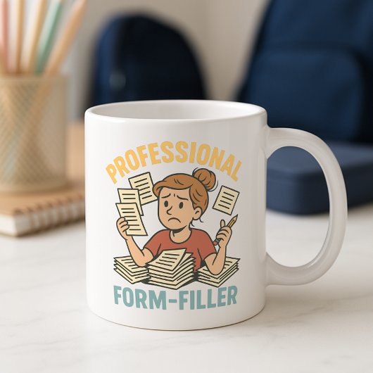 Mug Fun Parent School Paperwork Mug; Pro Form Filler