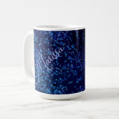 Mug Fun Personnalisé Midnite Blue Confetti (Devant gauche)