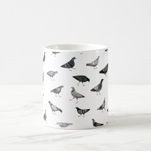 Mug Fun Pigeon Motif (Centre)
