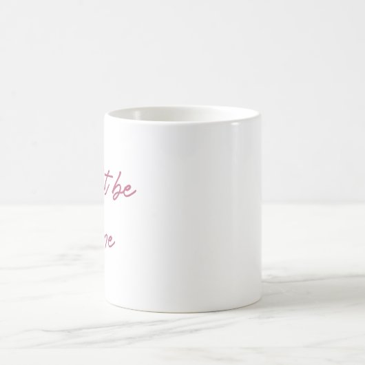 Mug Fun Pink Calligraphy Script peut être vin (Centre)