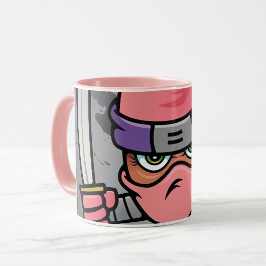 Mug Fun Pink Ninja (Devant gauche)
