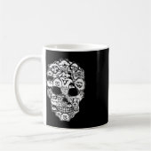 Mug Fun Pomeranian Skeleton Skeleton Halloween (Gauche)
