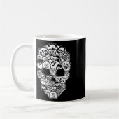 Mug Fun Pomeranian Skeleton Skeleton Halloween (Gauche)