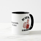 Mug Fun POPEYE My Side Hustle est la construction Musc (Devant droit)