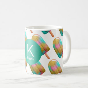 Mug Fun Popsicle Motif avec Monogram