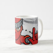 Mug Fun Red Ninja Design (Devant droit)