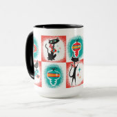 Mug Fun Retro Christmas Cats (Devant gauche)